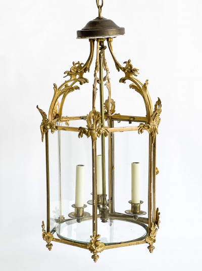 Image for Lot Rococo Style Gilt-Bronze Lantern