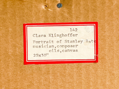 Clara Klinghoffer - Portrait of Stanley Bate