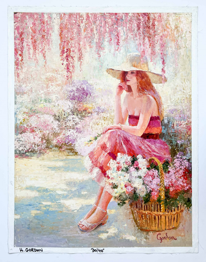 H. Gordon Wang
 - Untitled (Figure in Floral Landscape)