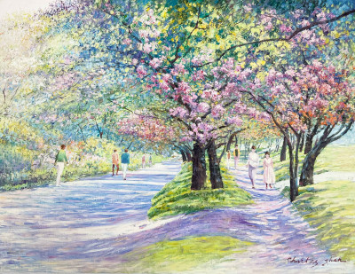 Image for Lot Charles Zhan - Park in Springtime