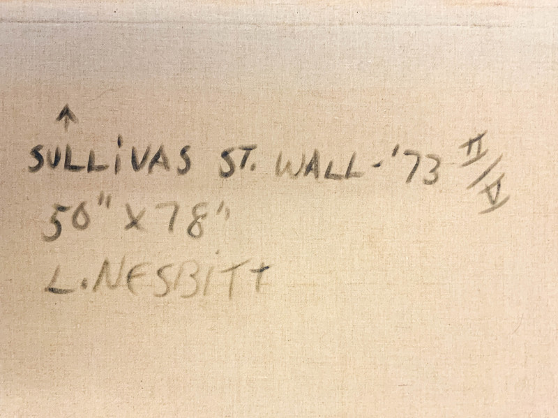 Lowell Nesbitt - Sullivan St. Wall II/V