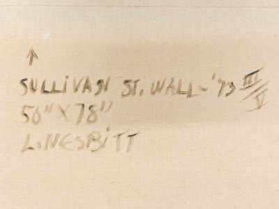 Lowell Nesbitt - Sullivan St. Wall III/V