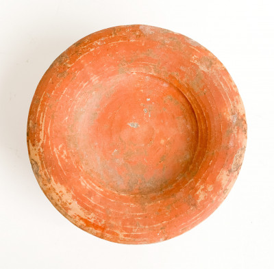 Roman Terracotta Stemmed Plate
