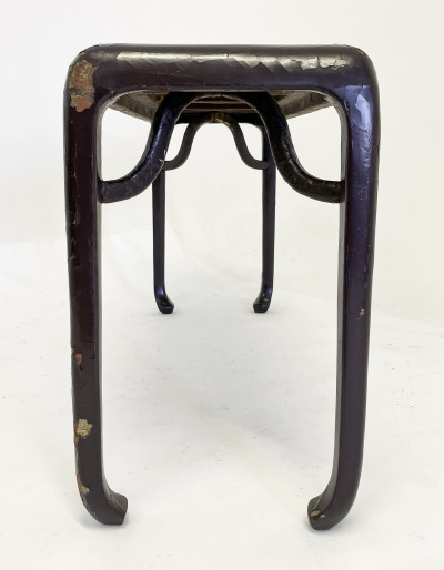 Chinese Rectangular Lacquered Console Table