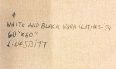 Lowell Nesbitt - White and Black Work Clothes