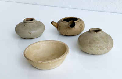 Group of 4 Chinese Stoneware Vessels