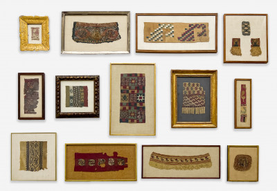 Assortment of Pre-Columbian Textile Fragments, 13 Pieces