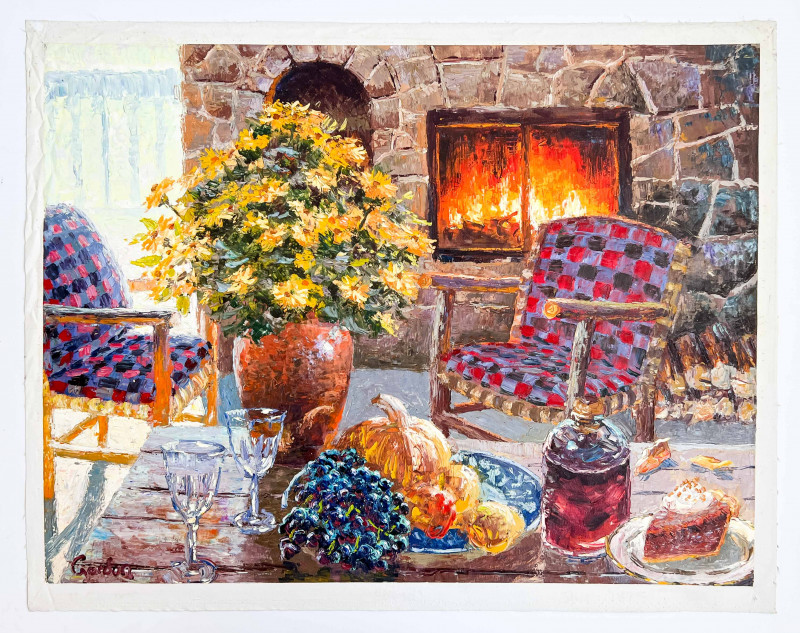 H. Gordon Wang
 - Untitled (Still Life in Front of Fireplace)