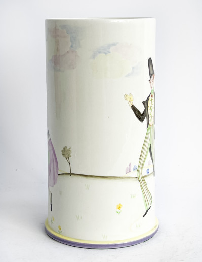Lenci Italian Ceramic Vase / Stick Stand