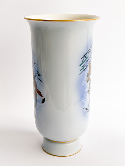 Sèvres Large Porcelain Footed Vase