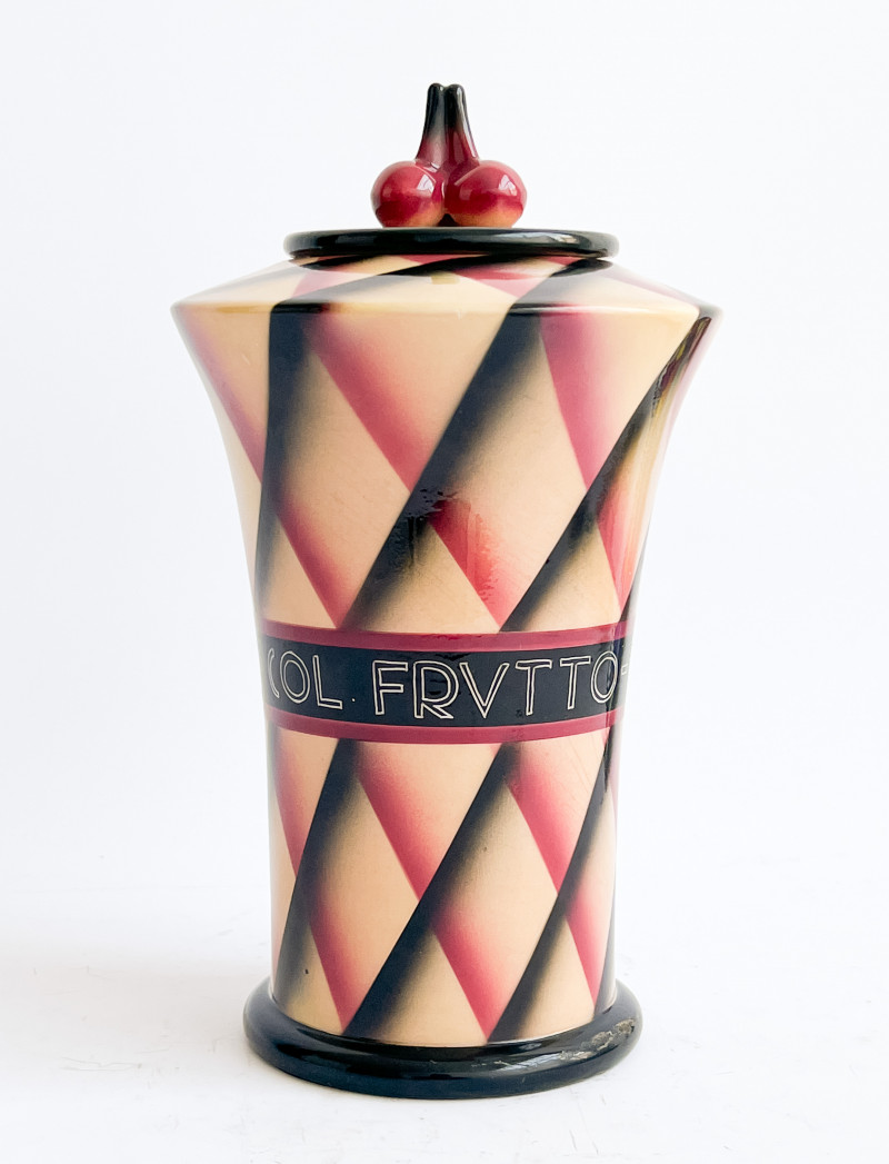 Rometti Ceramiche - Cherry Jar with Lid