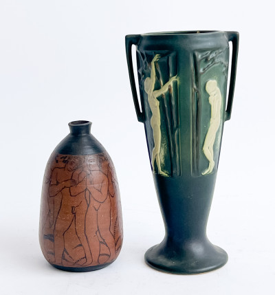 Image for Lot Roseville and Ciboure Pottery Vases