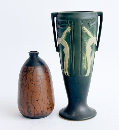 Roseville and Ciboure Pottery Vases