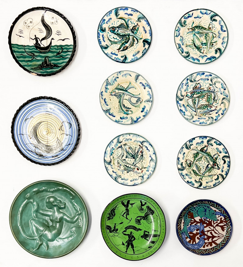 Assortment of Pottery Chargers And Plates