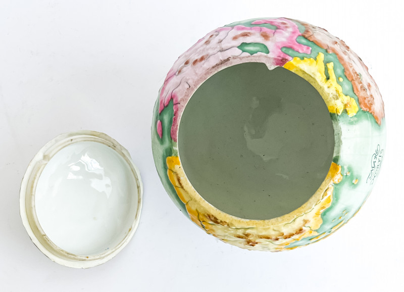 Globe Form Ceramic Vase And Jar