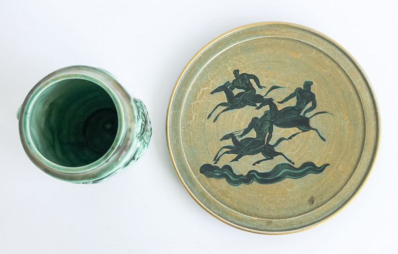 Jean Mayodon - Vase and Plate