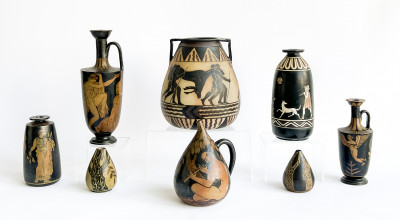 Group Of Étienne Vilotte & Poterie De Ciboure Pottery Vessels