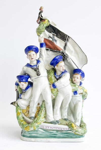 Image for Lot Meissen Porcelain Figural Group