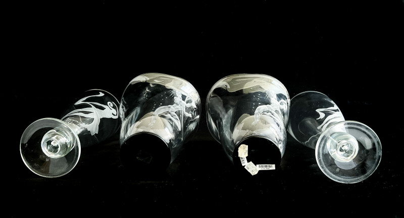 Group of 4 Glass Vases