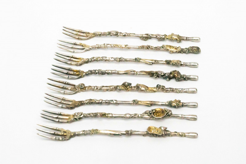 Gorham 'Bluepoint' Sterling Silver Seafood Forks, Set of 16