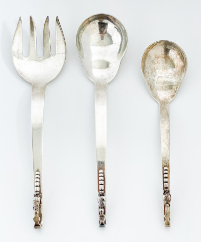 Image for Lot Mexican Sterling Silver Serving Utensils, Set of 3
