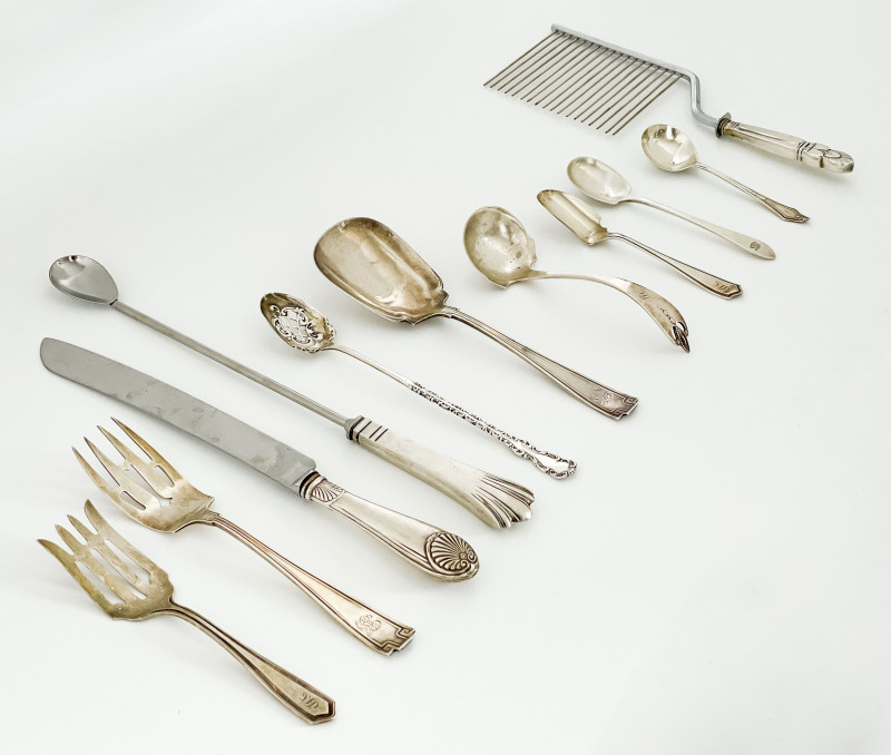 Tiffany and Other Assorted Sterling Silver Flatware, 11 Pieces