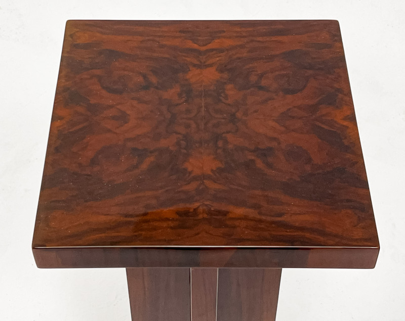 Assortment of Art Deco Lacquered Tables and Stands, in the style of Jules Leleu