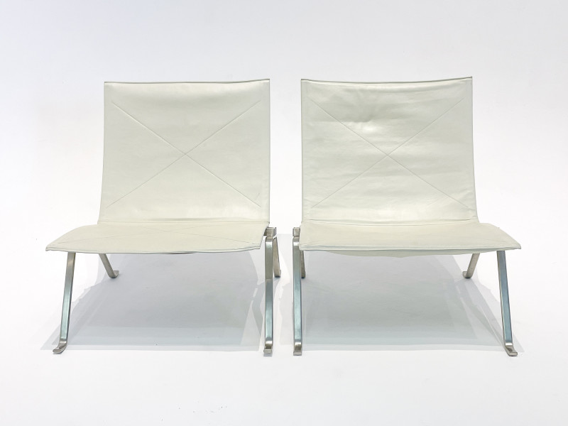 Pair of Chairs in the style of Poul Kjærholm