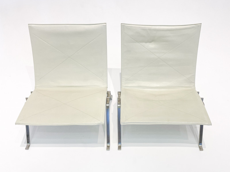 Pair of Chairs in the style of Poul Kjærholm