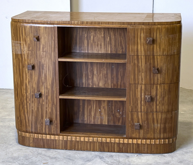 Art Deco Wood Cabinet