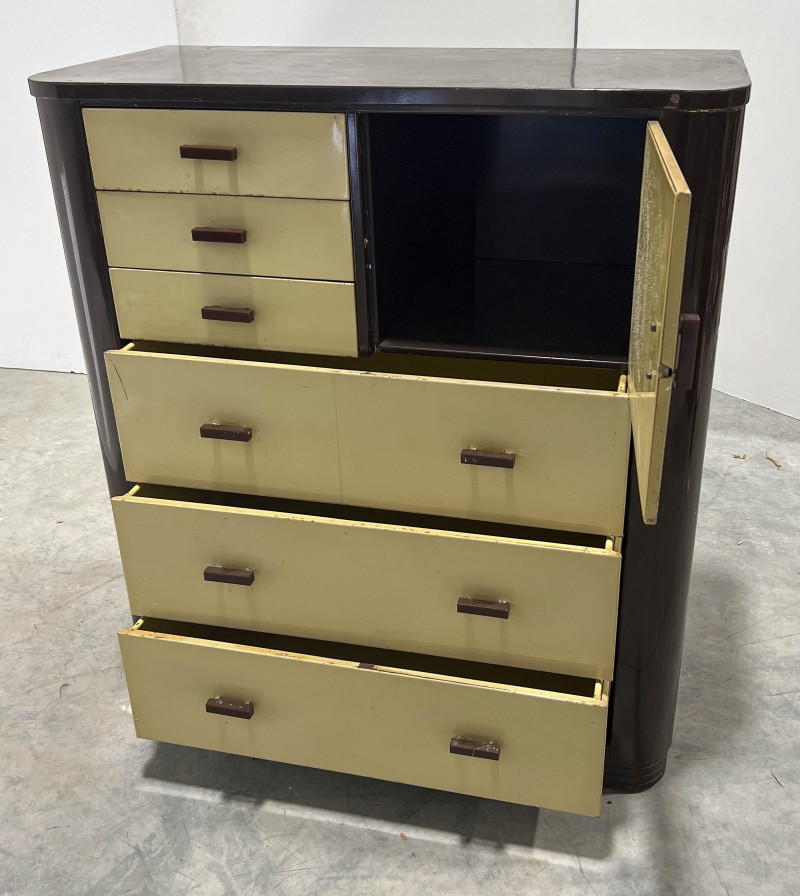 2 Simmons Company of Chicago, Illinois Enameled Chest of Drawers