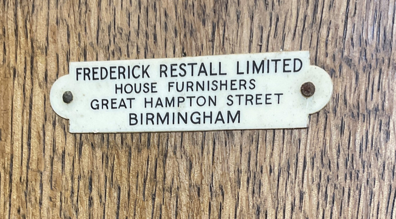 Frederick Restall Limited Birmingham English Elm Wardrobe
