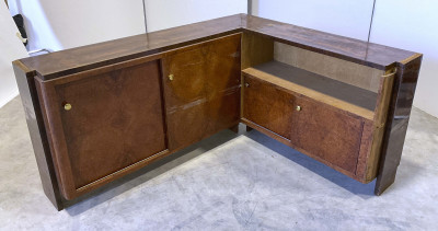 Art Deco Corner Cupboard Console