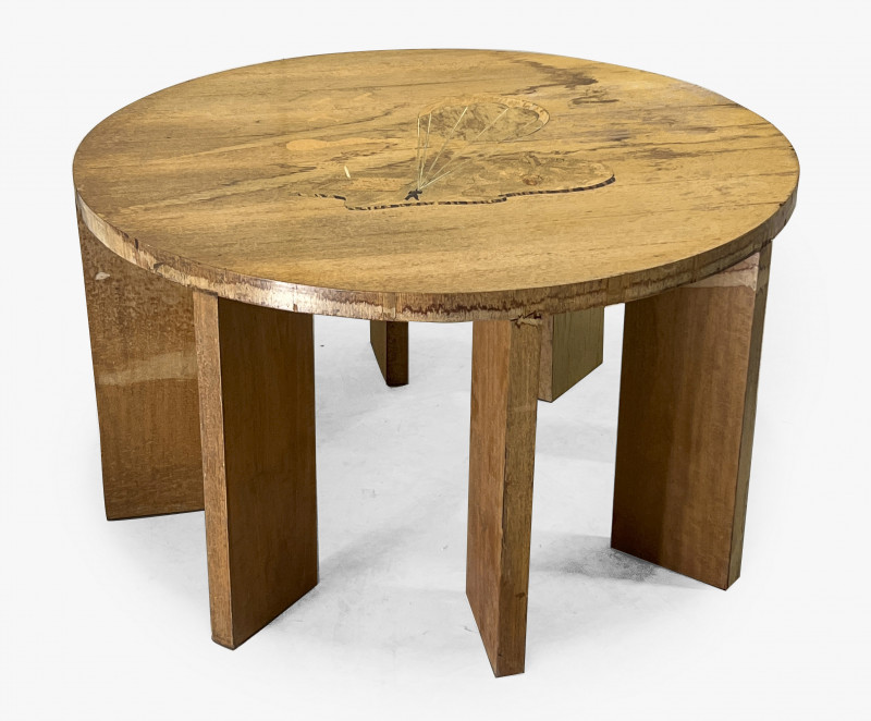 Art Deco Marquetry Center Table