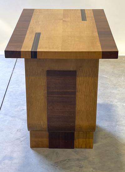 Art Deco Mixed Wood End Table