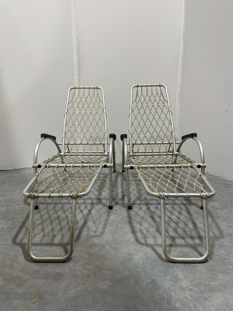 Pair of Chaise Lounges, in the style of Warren McArthur