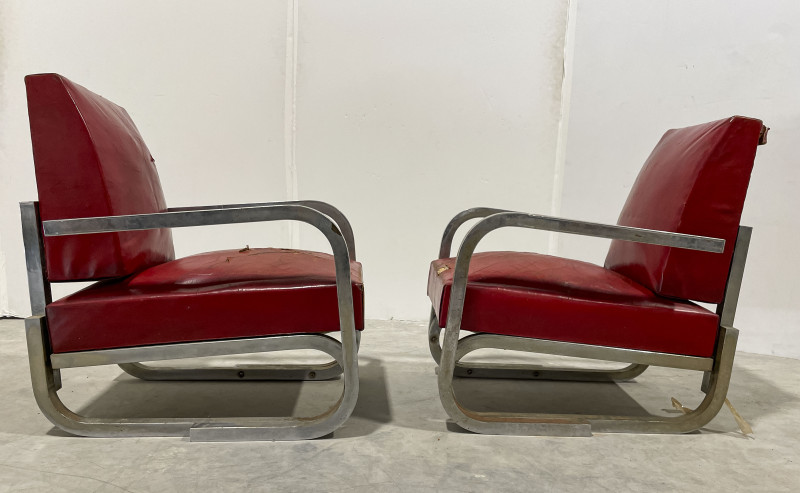 Louis Sognot (attributed) - Pair of Armchairs