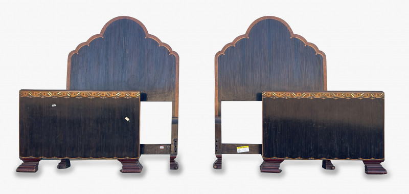 B. Cohen & Sons - Pair of 'Gaylayde' Twin Beds