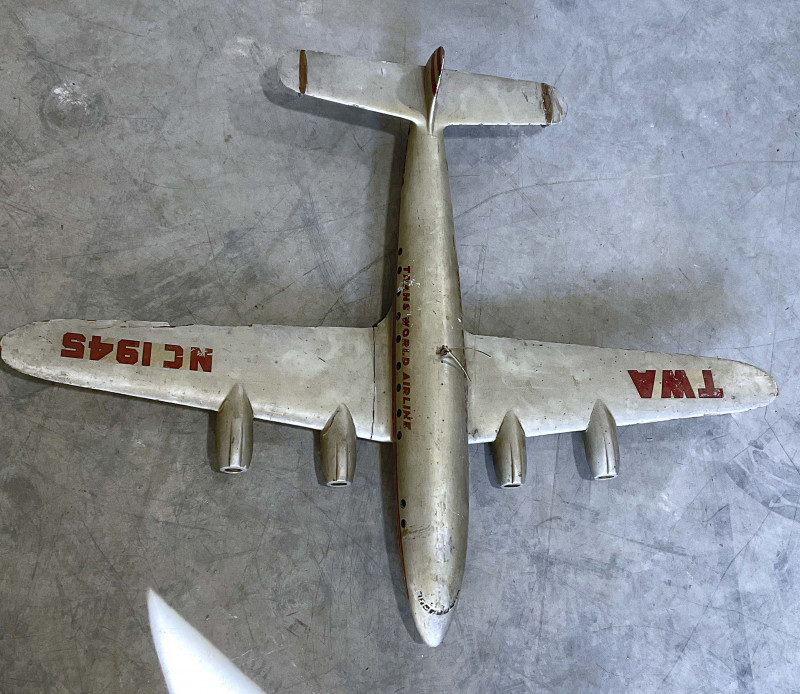 Painted Model of a Trans World Airways Plane