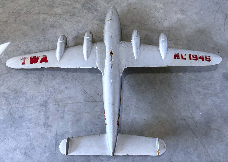 Painted Model of a Trans World Airways Plane