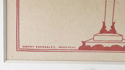 Aubrey Beardsley - Bathyllus Posturing / Juvenal Scourging Woman (2 Works)