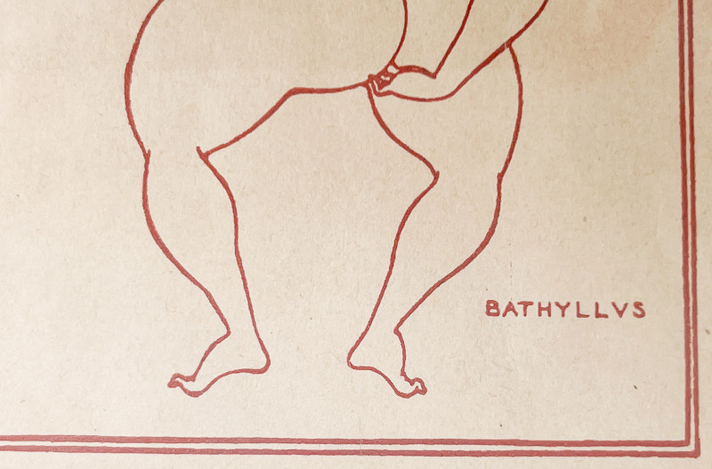 Aubrey Beardsley - Bathyllus Posturing / Juvenal Scourging Woman (2 Works)