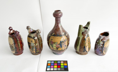 René Emile Brenner - 6 Earthenware Vases
