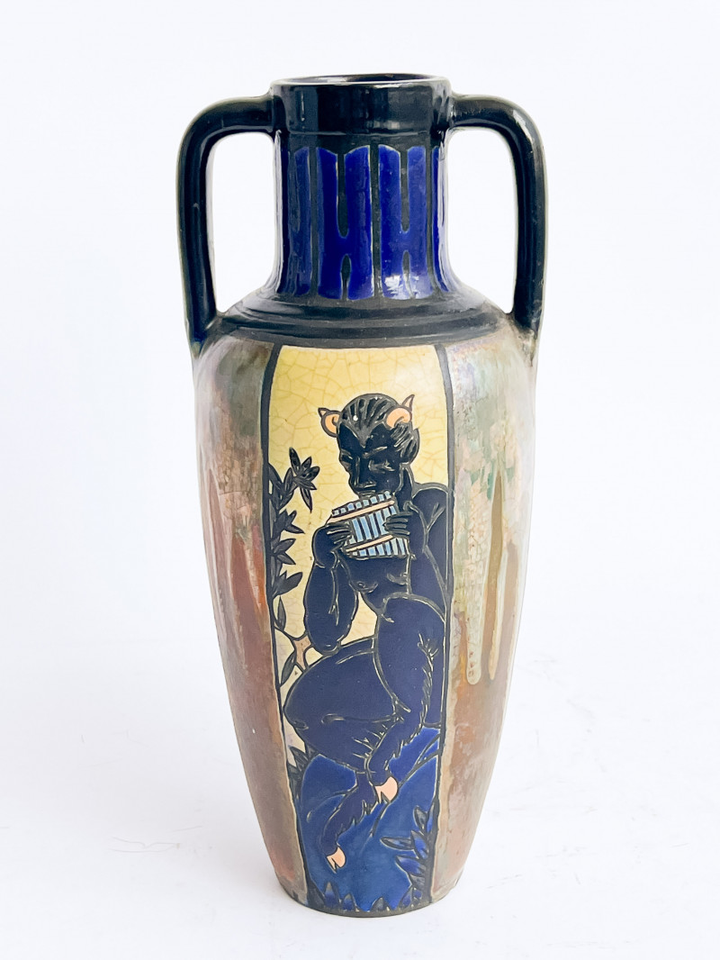 Jean Barol - 'Satyr' Vase