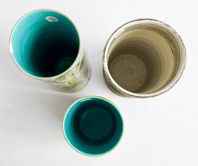 Marcello Fantoni - 3 Vases and 1 Tile