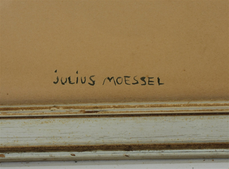 Two Julius Moessel - Birds- gouache
