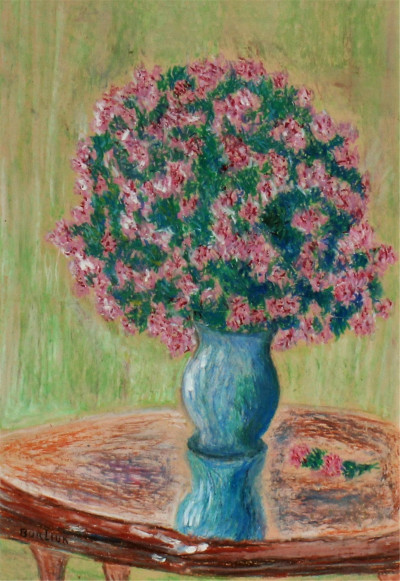 Image for Lot David Burliuk - FlowersIn Vase - pastel