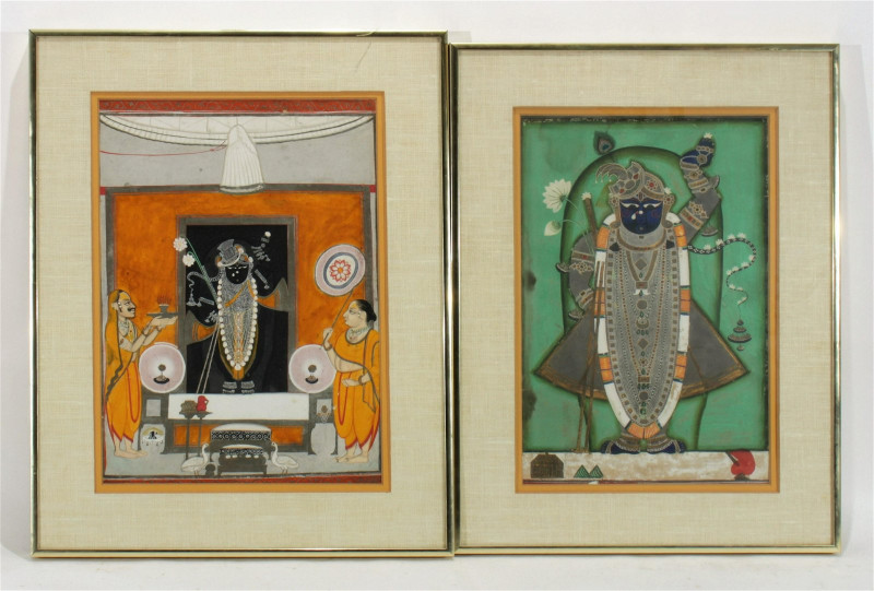 Two Indian Watercolors, possibly 18th C.