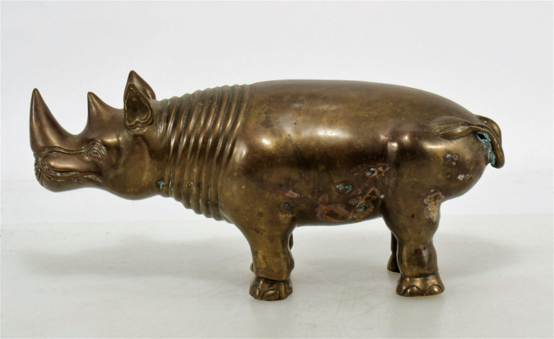 Modern Brass Rhinoceros