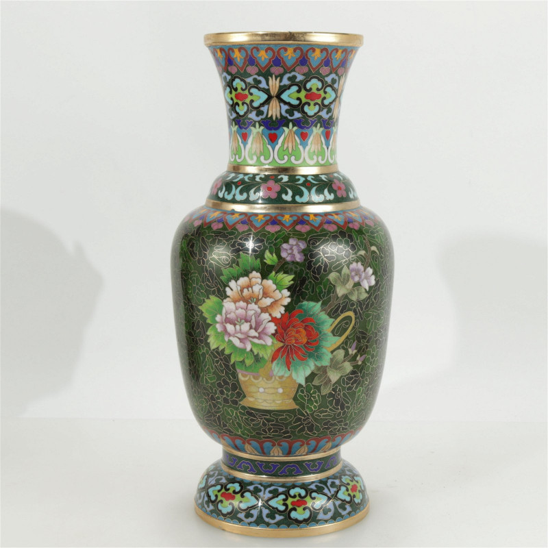 Japanese Style Incense Burner & Cloisonne Vase